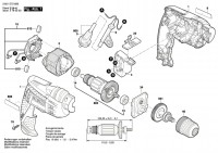Bosch 3 601 D72 670 GBM 6 RE Drill 230 V / GB Spare Parts GBM6RE